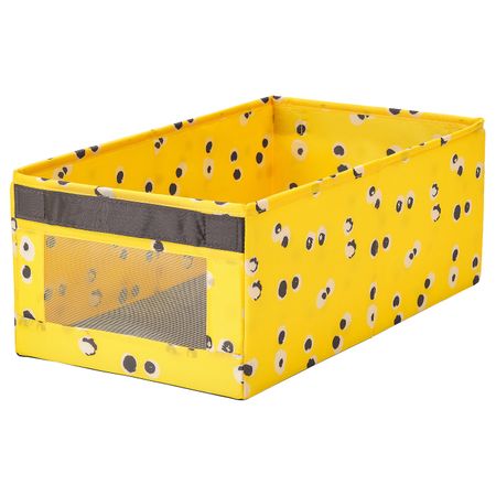 Коробка, желтый 25x44x17 см IKEA ANGELÄGEN АНГЕЛЭГЕН 004.179.37