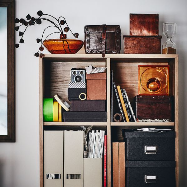 Навесной модуль с 4 отделениями, под беленый дуб 70x35x70 см IKEA EKET ЭКЕТ 092.862.77 - фото 3