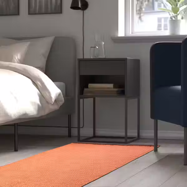 VÄGOMRÅDE Ковер, безворсовый - светлый оранжево-розовый 80x150 см - фото 4