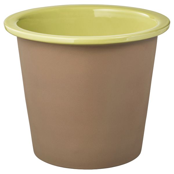Кашпо, для дома, улицы желто-зеленый 19 см IKEA БЕРГАМОТТ 404.522.26 - фото 1