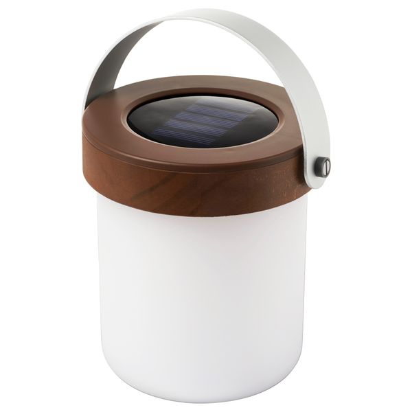 Настольная светодиодная лампа, солнечная батарея СОЛВИДЕН, акация (15 см) - фото 1