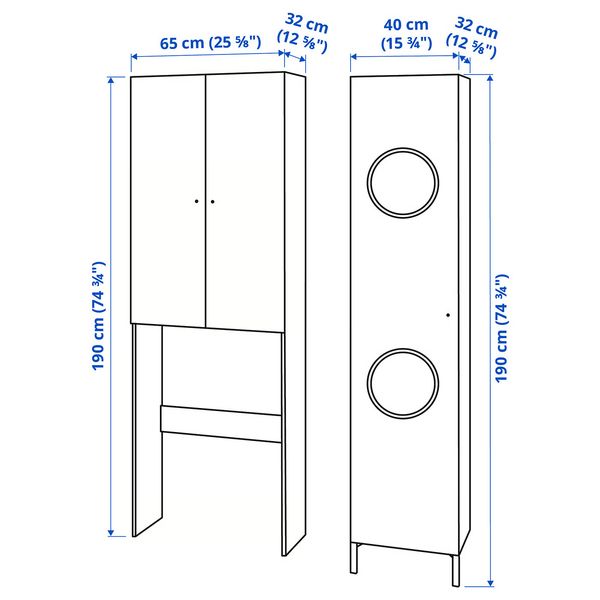 IKEA, дополнительный ракурс - схема-чертеж с размерами