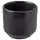 GRADVIS Кашпо - д/дома/улицы чёрный 6 см
