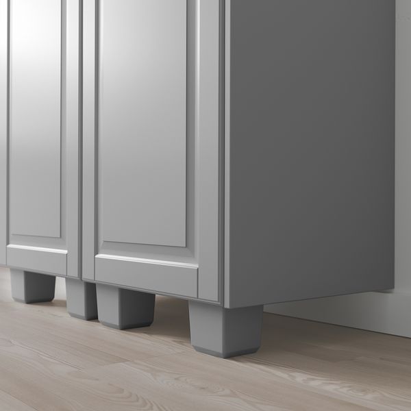 Ножка, серый, 8 см IKEA BODBYN БУДБИН 102.613.08 - фото 3