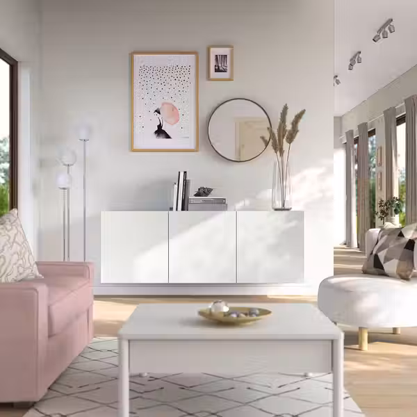 BESTÅ Комбинация настенных шкафов - белый/Förvaltare белый 180x42x64 см - фото 2