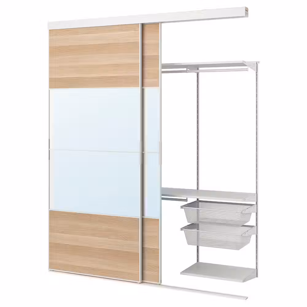 SKYTTA / BOAXEL Гардероб с раздвижными дверями - фото 1