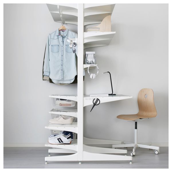 Стойка, ножка, сетчатые корзины АЛЬГОТ, белый (107x103x194 см) - фото 6