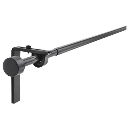 RÄCKA Гардинный карниз/комбинация - чёрный 120-210 см