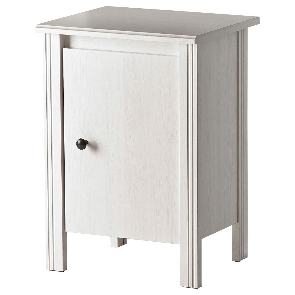 Тумба прикроватная БРУСАЛИ, белый (44x36 см) - фото 1