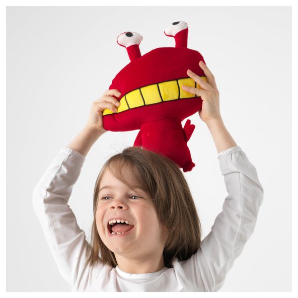 Мягкая игрушка САГОСКАТТ, бактерия, монстр красный - фото 2