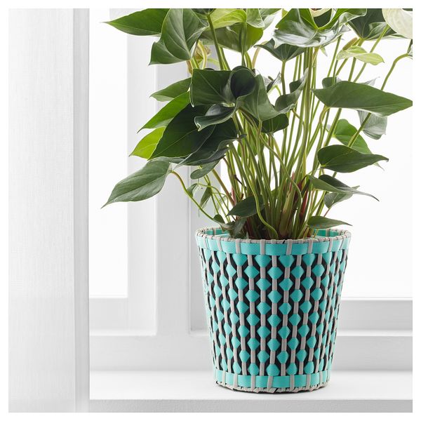 Кашпо СОММАР 2018, д/дома/улицы, бирюзовый - фото 2