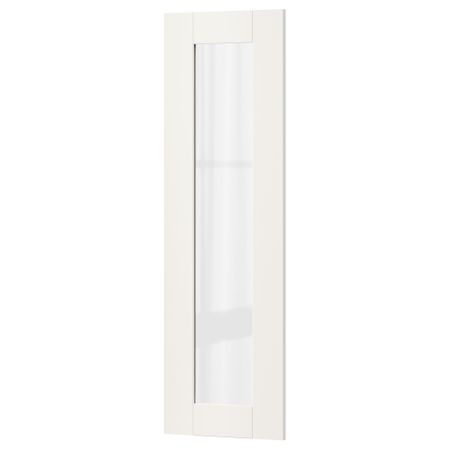 Стеклянная дверь СЭВЕДАЛЬ, белый