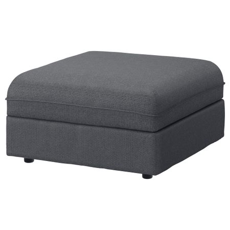 Секция дивана+отделение для хранения ВАЛЛЕНТУНА, Хилларед темно-серый