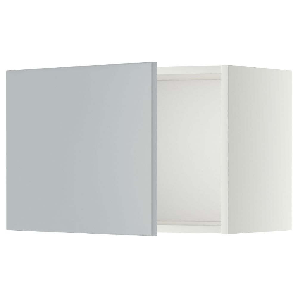 Шкаф навесной МЕТОД, белый, Веддинге серый - схема-чертеж с размерами