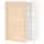 METOD Навесной шкаф с полками - белый/Askersund под светлый ясень 60x80 см