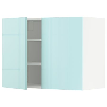 Навесной шкаф с полками, 2 дверцы, 80x60 cm IKEA METOD МЕТОД 194.610.77