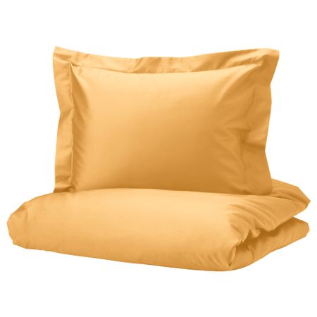 Пододеяльник и 2 наволочки, желтый, 200x200, 50x60 см IKEA LUKTJASMIN ЛЮКТЭСМИН 405.410.77