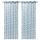 Гардины, 2 шт., синий-белый 145x300 см IKEA SAGALILL САГАЛИЛЛЬ 704.647.89
