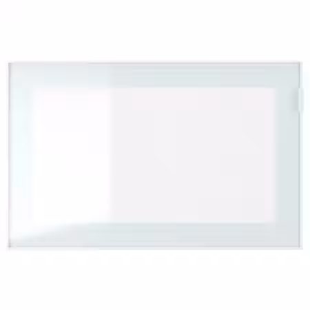 GLASSVIK Стеклянная дверь - белый/светло-зеленый матовое стекло 60x38 см