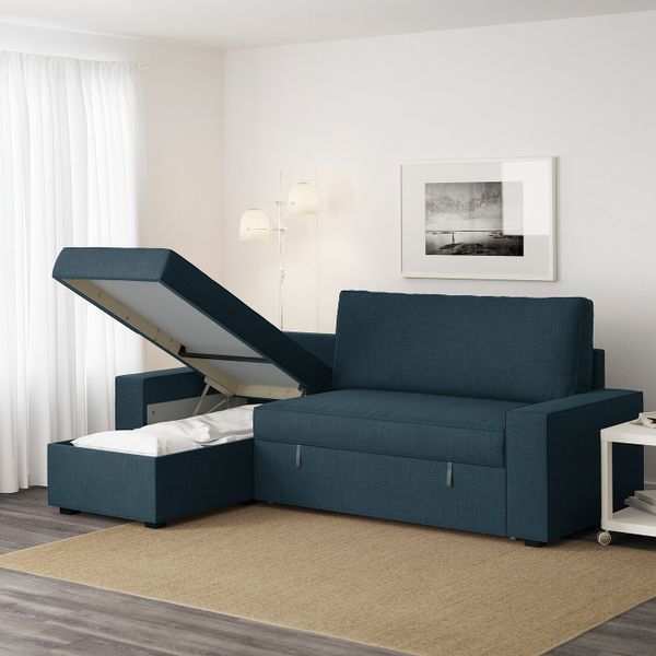 Диван-кровать с козеткой, Хилларед темно-синий IKEA ВИЛАСУНД 692.824.55 - фото 4