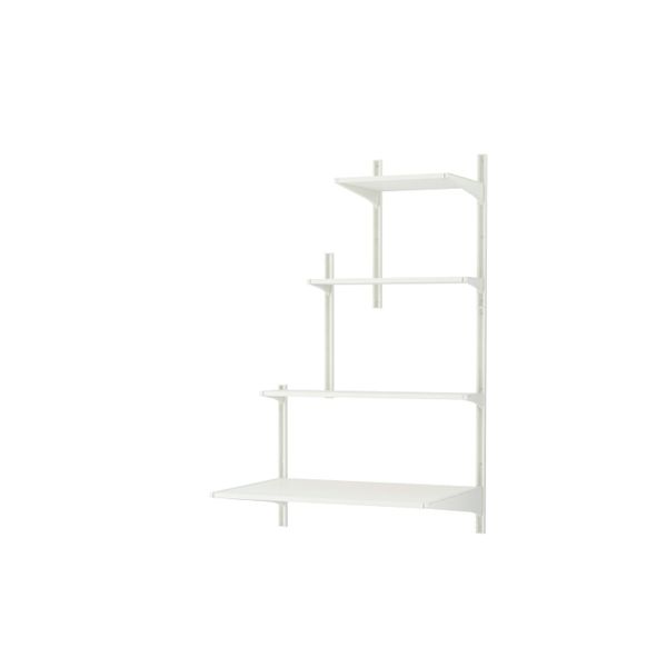 Настенная шина/полки, белый 86x61x141 см IKEA АЛЬГОТ 192.318.21 - фото 2