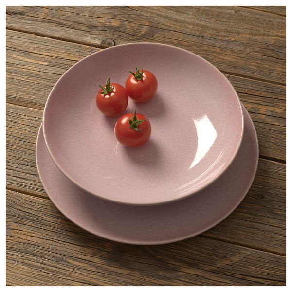 Тарелка глубокая, полированный розовый, 23 см IKEA FÄRGKLAR ФЭРГКЛАР 405.864.38 - схема-чертеж с размерами