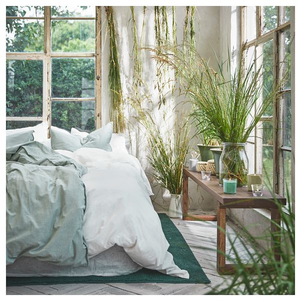 Свеча греющая ароматическая, Свежая трава, светло-зеленый, 3.5 ч IKEA HEDERSAM 405.042.49 - фото 5