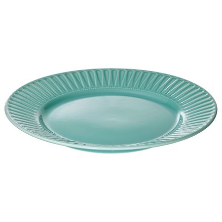 Тарелка, бирюзовый 27 см IKEA STRIMMIG СТРИММИГ 004.900.70