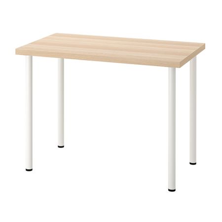Письменный стол, под беленый дуб/белый 100x60 см IKEA LINNMON ЛИННМОН / ADILS АДИЛЬС 994.163.35