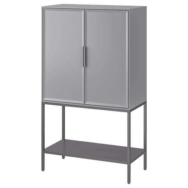 Шкаф, серый, 73x35x126 см IKEA TULLSTORP 704.984.35 - фото 2