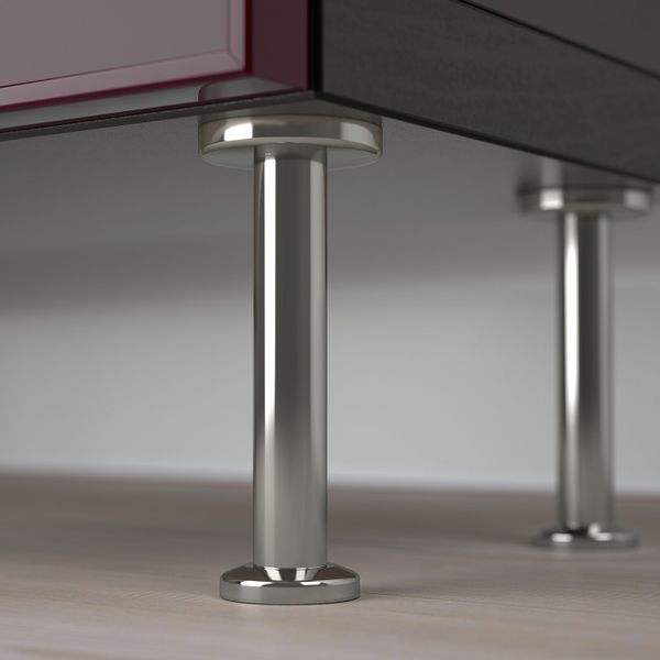 Комбинация для хранения + стеклянная дверц, черно-коричневый глассвик/сталларп/темный красно-коричневый прозрачное стекло - схема-чертеж с размерами