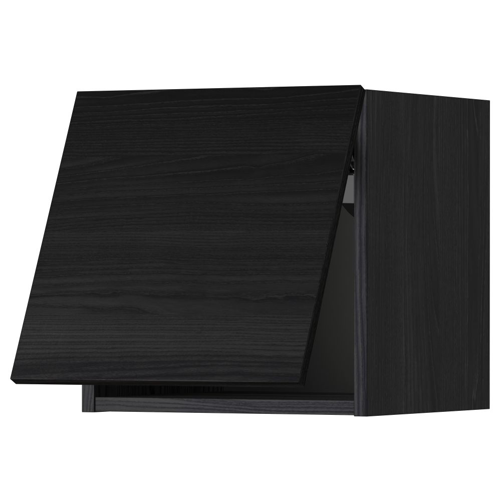 Горизонтальный навесной шкаф МЕТОД, черный, Тингсрид черный - схема-чертеж с размерами