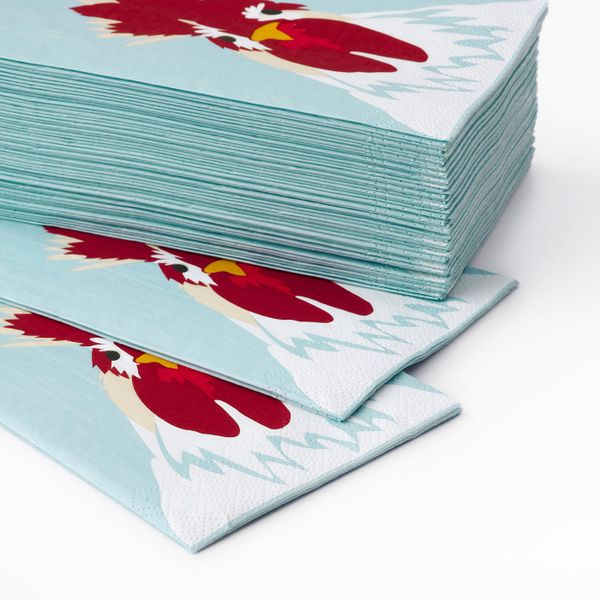 Салфетка бумажная, разные цвета 38x38 см IKEA ЭМНГОД 804.633.60 - фото 2