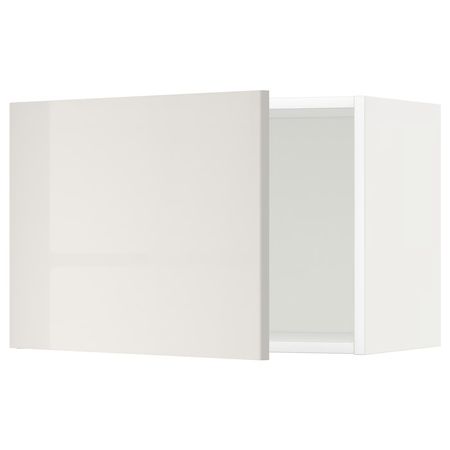 METOD Навесной шкаф - белый/Ringhult светло-серый 60x40 см