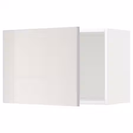 METOD Навесной шкаф - белый/Ringhult светло-серый 60x40 см