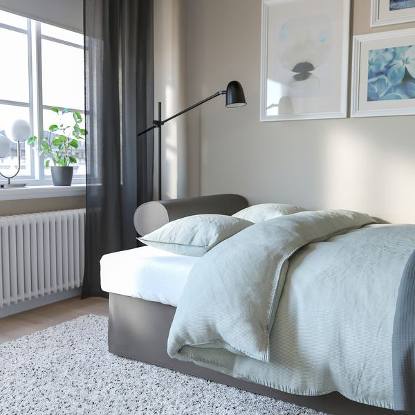 VRETSTORP 3-местный диван-кровать - Hakebo темно-серый - фото 3