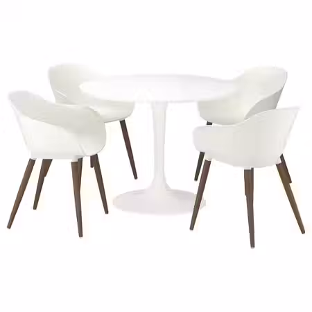 DOCKSTA / GRÖNSTA ГРЁНСТА Стол+4 стула с подлокотниками