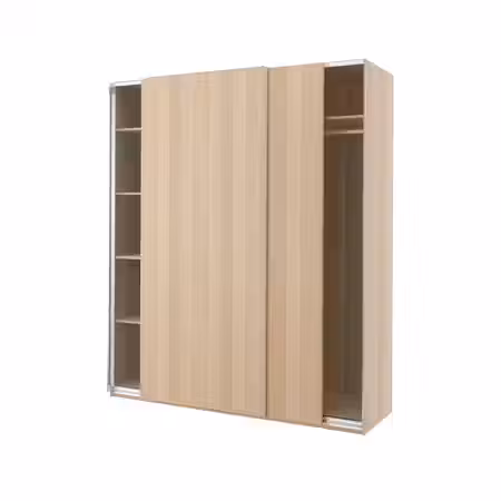 PAX / HASVIK Гардероб - под беленый дуб/под беленый дуб 200x66x236 см