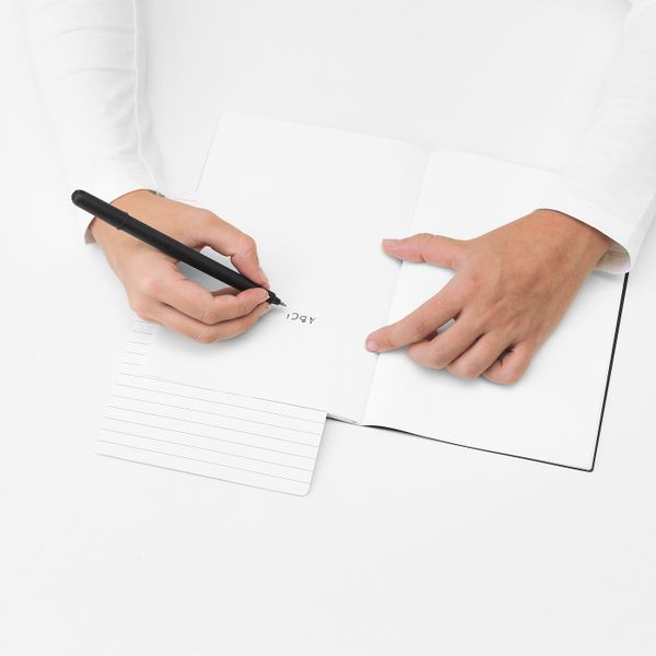 Книжка для записей, черный 21x15 см IKEA FULLFÖLJA ФУЛЛФОЛЬЯ 704.282.68 - схема-чертеж с размерами