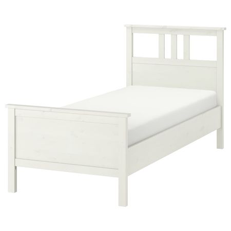 Каркас кровати, белая морилка/Лурой 90x200 см IKEA HEMNES ХЕМНЭС 392.108.08