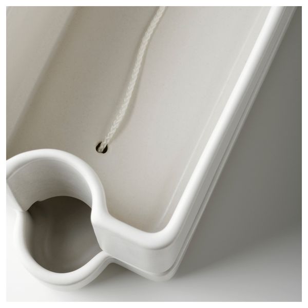 Горшок с самополивом СОТЦИТРОН, белый д/дома/улицы, белый (29x11 см) - фото 4