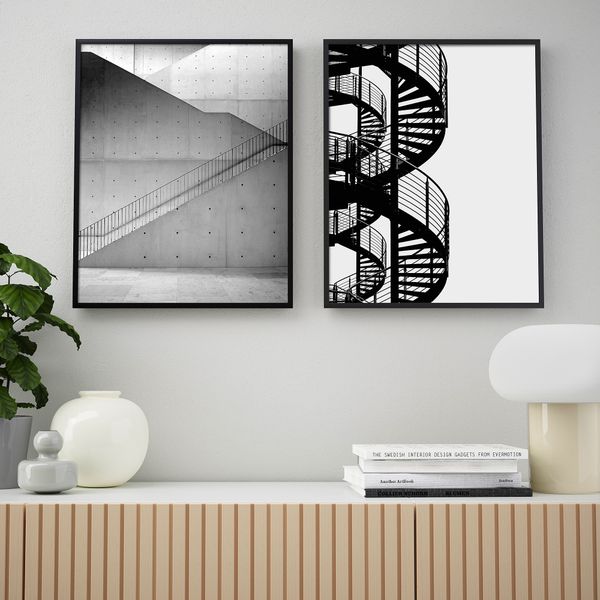 Постер, 40x50 см, Лестница IKEA DRÖMBILD ДРЁМБИЛЬД 505.548.75 - схема-чертеж с размерами