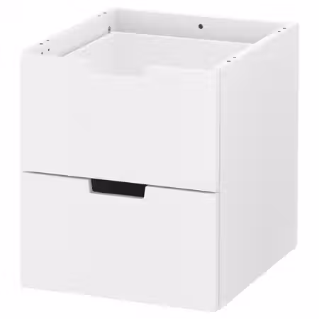 NORDLI Модульный комод с 2 ящиками - белый 40x45 см