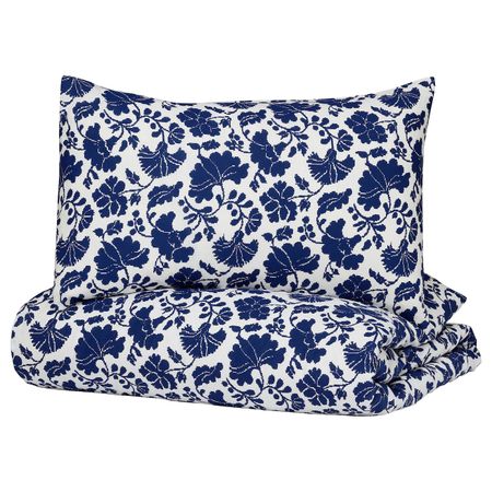 Пододеяльник и 2 наволочки, синий 200x200/50x70 см IKEA KANTLÖK КАНТЛЁК 504.992.28