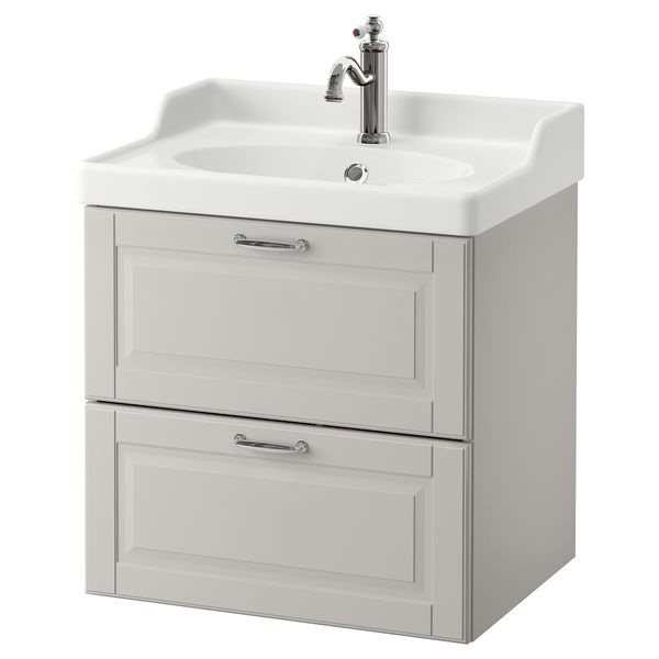 Шкаф для раковины с 2 ящиками, 62x49x68 cm IKEA GODMORGON ГОДМОРГОН, RÄTTVIKEN РЭТТВИКЕН 292.933.52 - фото 2