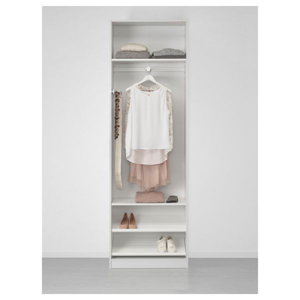 Гардероб ПАКС, белый, Вольда Викедаль - схема-чертеж с размерами