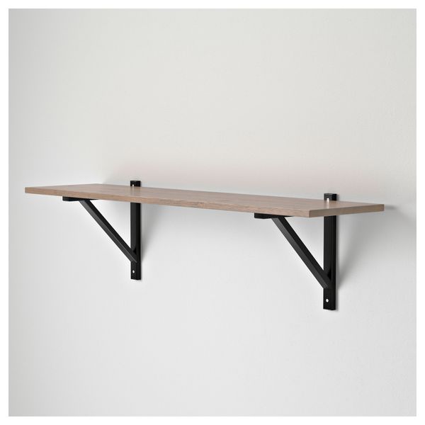 Полка ЭКБИ ХЕМНЭС, серо-коричневый (119x28 см) - фото 2