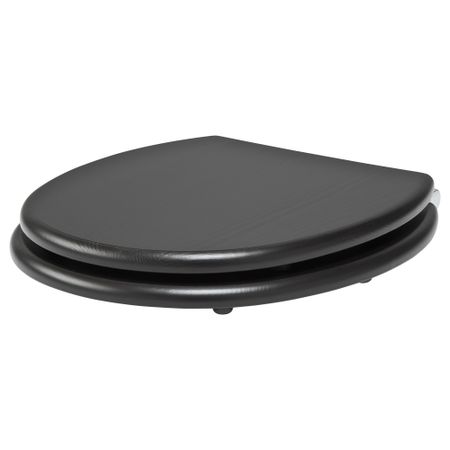 Сиденье для унитаза НОММЕН, черно-коричневый