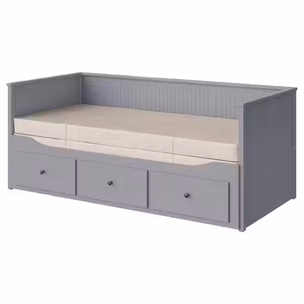 HEMNES Кушетка с 2 матрасами/3ящиками - фото 1