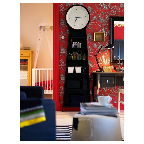 Напольные часы ИКЕА ПС ПЕНДЕЛ, черный (56x198 см) - схема-чертеж с размерами